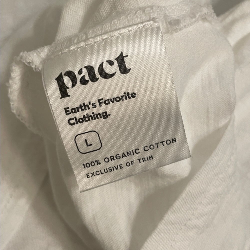 Pact White Featherweight Muscle Tank - Picture 4 of 5